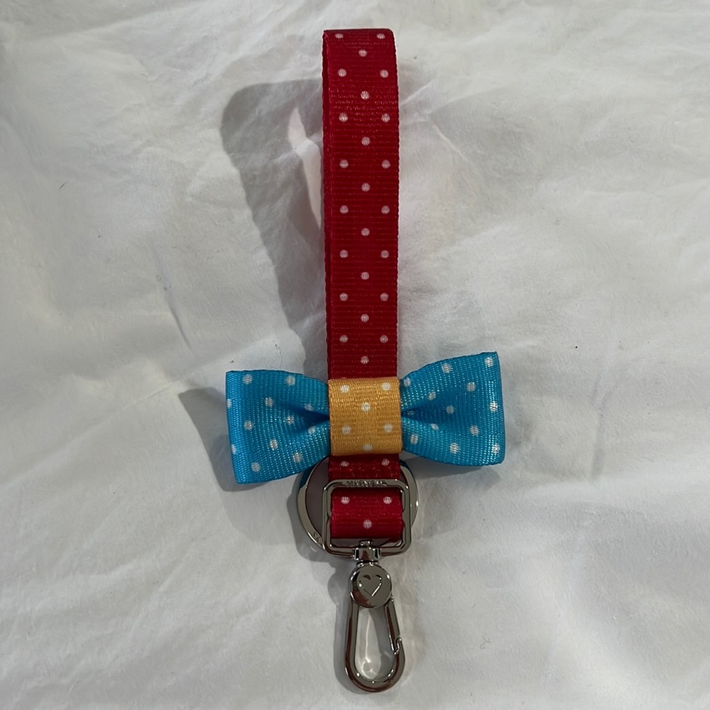 Disney style polka dot keychain